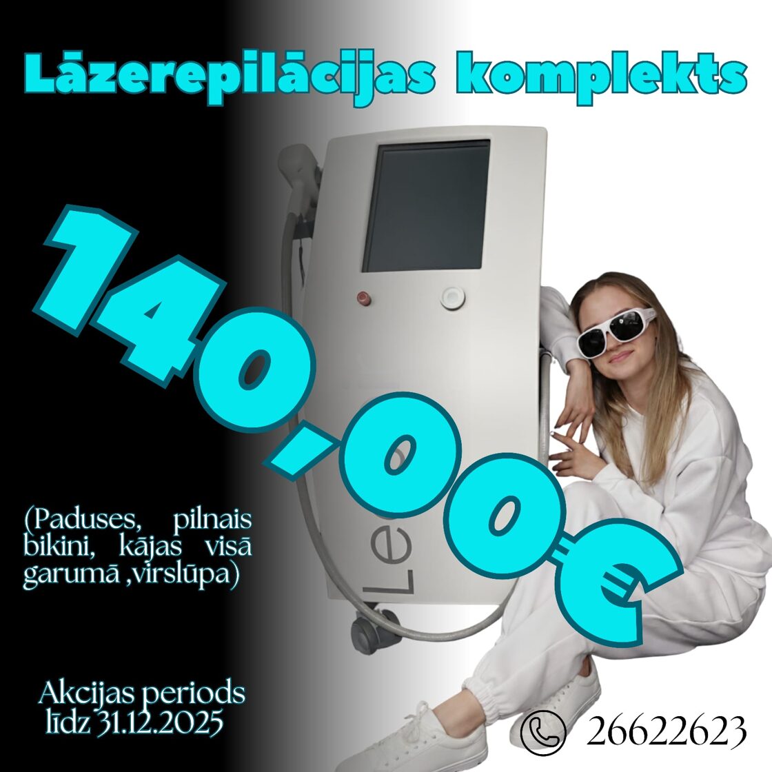 Lāzerepilācijas komplekts