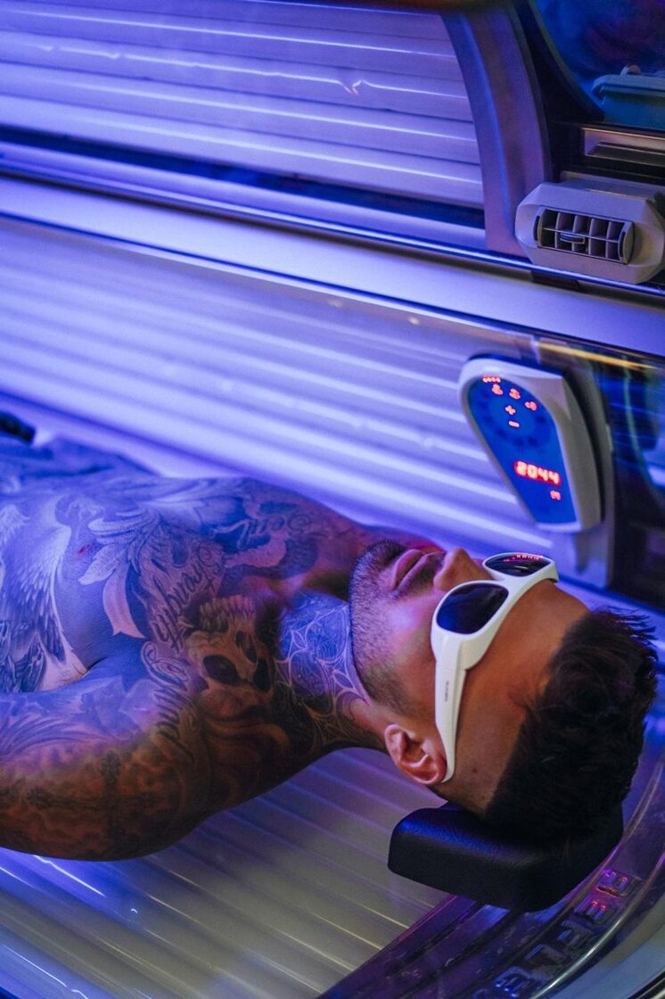 Solārijs uzreiz pēc sporta zāles apmeklējuma.